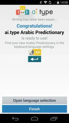 ai.type Arabic Predictionary android App screenshot 0